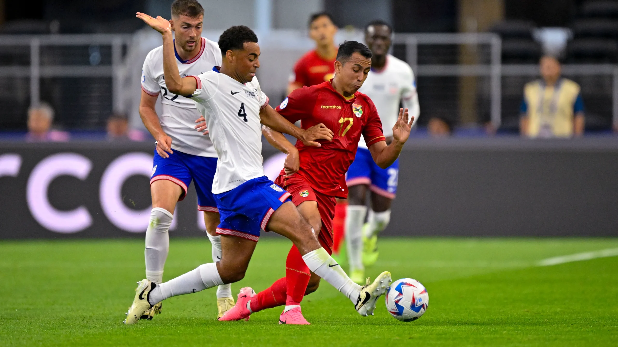 USA and Bolivia Clash in Intense Soccer Showdown