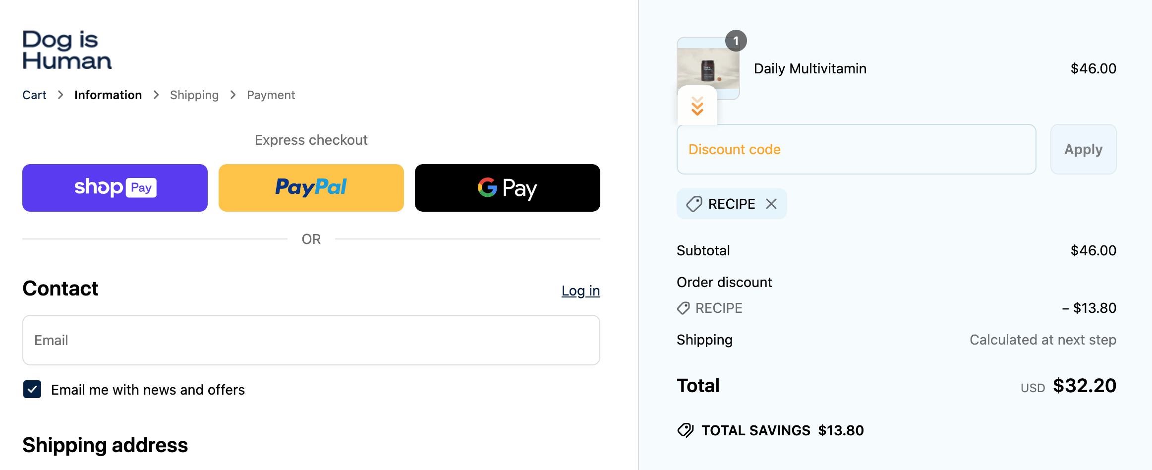 Dog is Human Promotions & Discounts